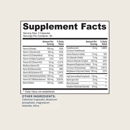 Complete Chelated Multivitamin