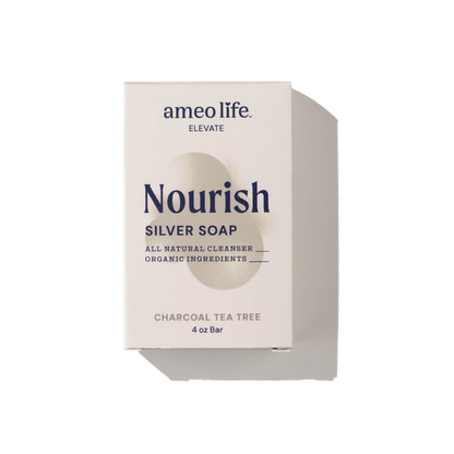 Nourish Silver Soap Charcoal Tea Tree