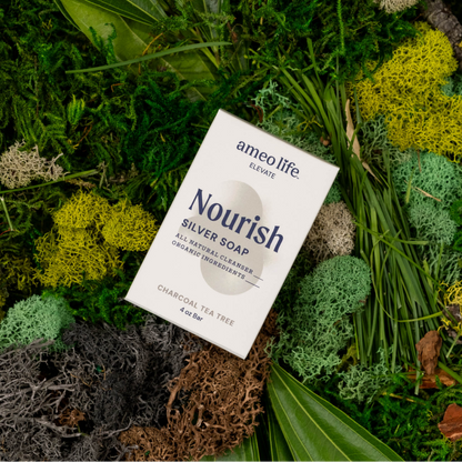 Nourish Silver Soap Charcoal Tea Tree